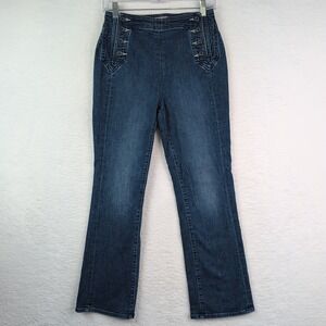 Mother Sailor Tripper Jeans Three Little Ships Cropped Women's 26